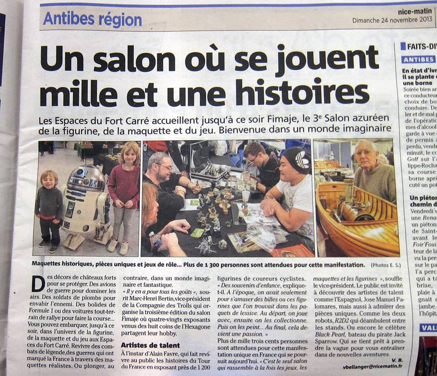 Article FiMaJe 2013 Antibes